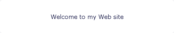Welcome to Web site